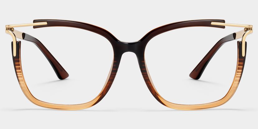 Nuriama Braun Klar Cateye Brille