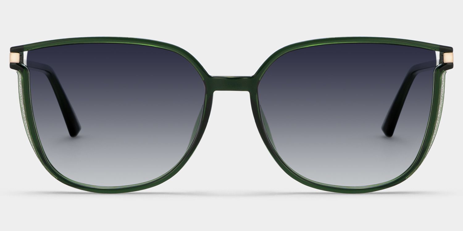 Walden Dunkelgrün Cateye Brille0