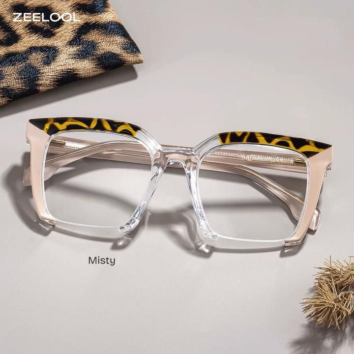 Misty Rosa Quadratisch Brille0