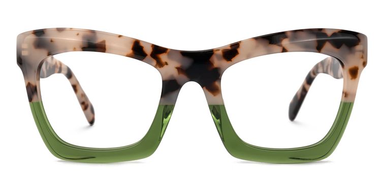 Benitez Grün-Tortoise Quadratisch Brille