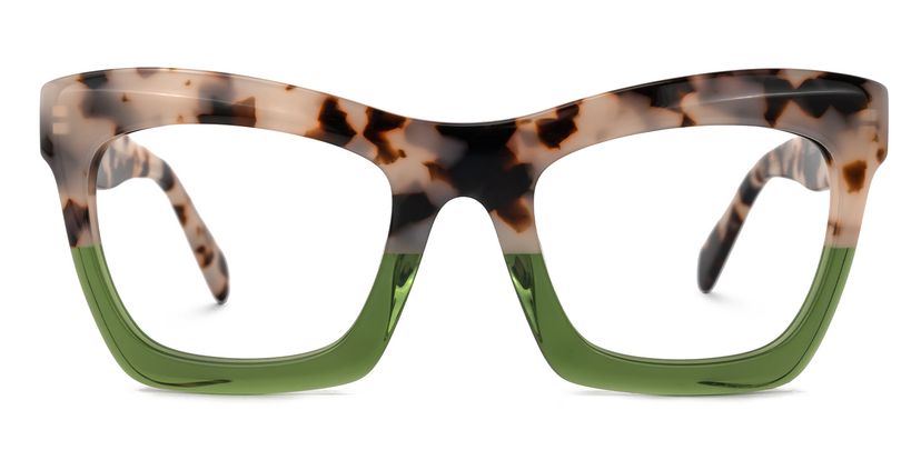 Benitez Grün-Tortoise Quadratisch Brille