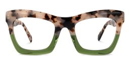 Benitez Grün-Tortoise Quadratisch Brille1