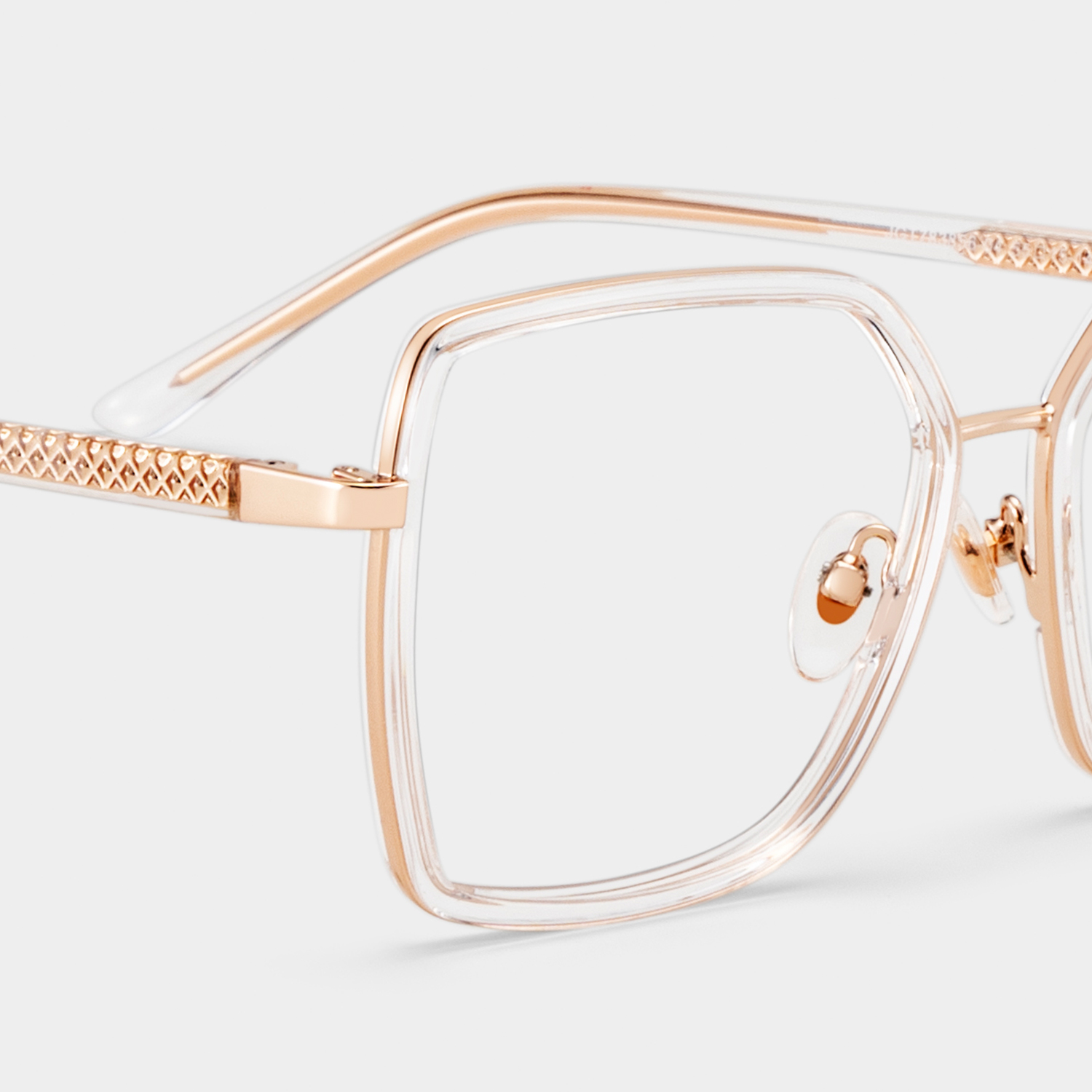Olicia Kristall Quadratisch Brille4