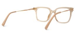 Jacqui Beige Quadratisch Brille2