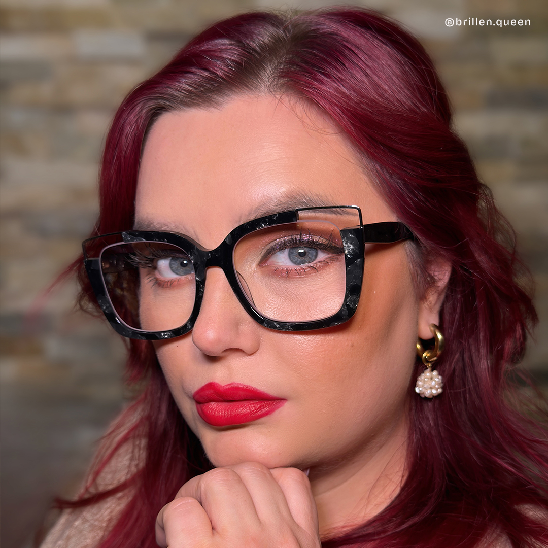 Dortch Schwarz Quadratisch Acetat Brille8