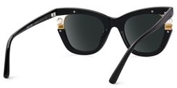 Pearl Schwarz Cateye Sonnenbrille2
