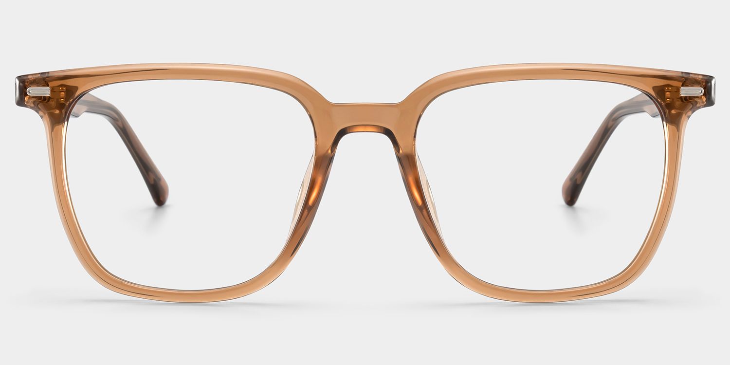 Eliza Braun Quadratisch Brille1