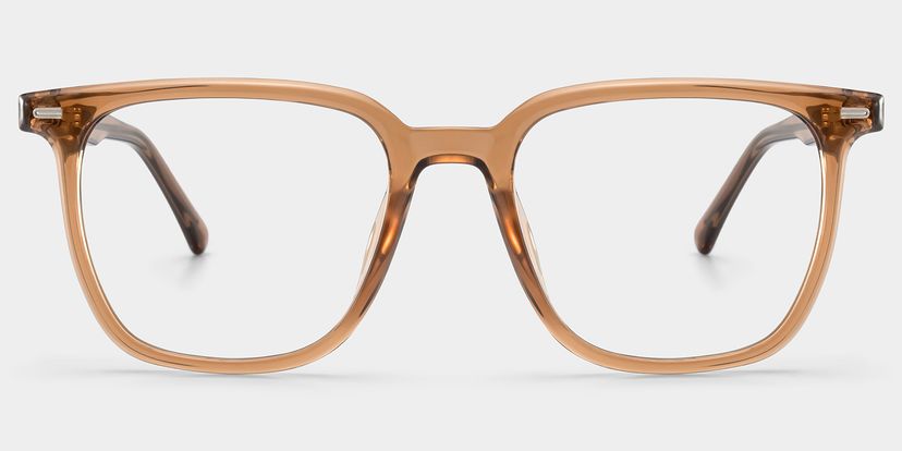 Eliza Braun Quadratisch Brille