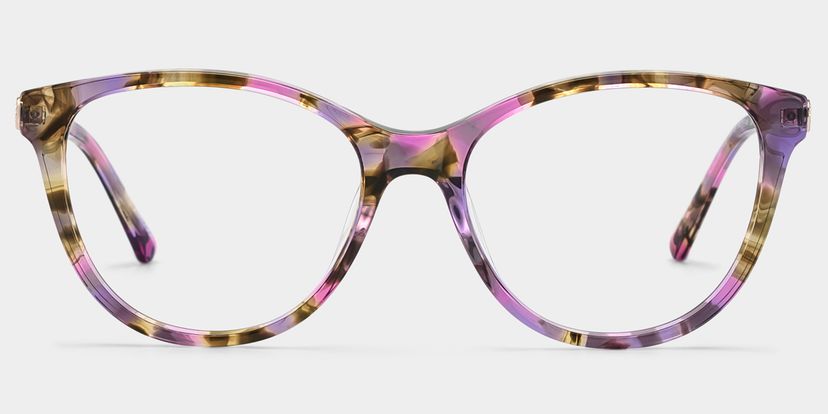 Eli Blumendruck Rund Brille