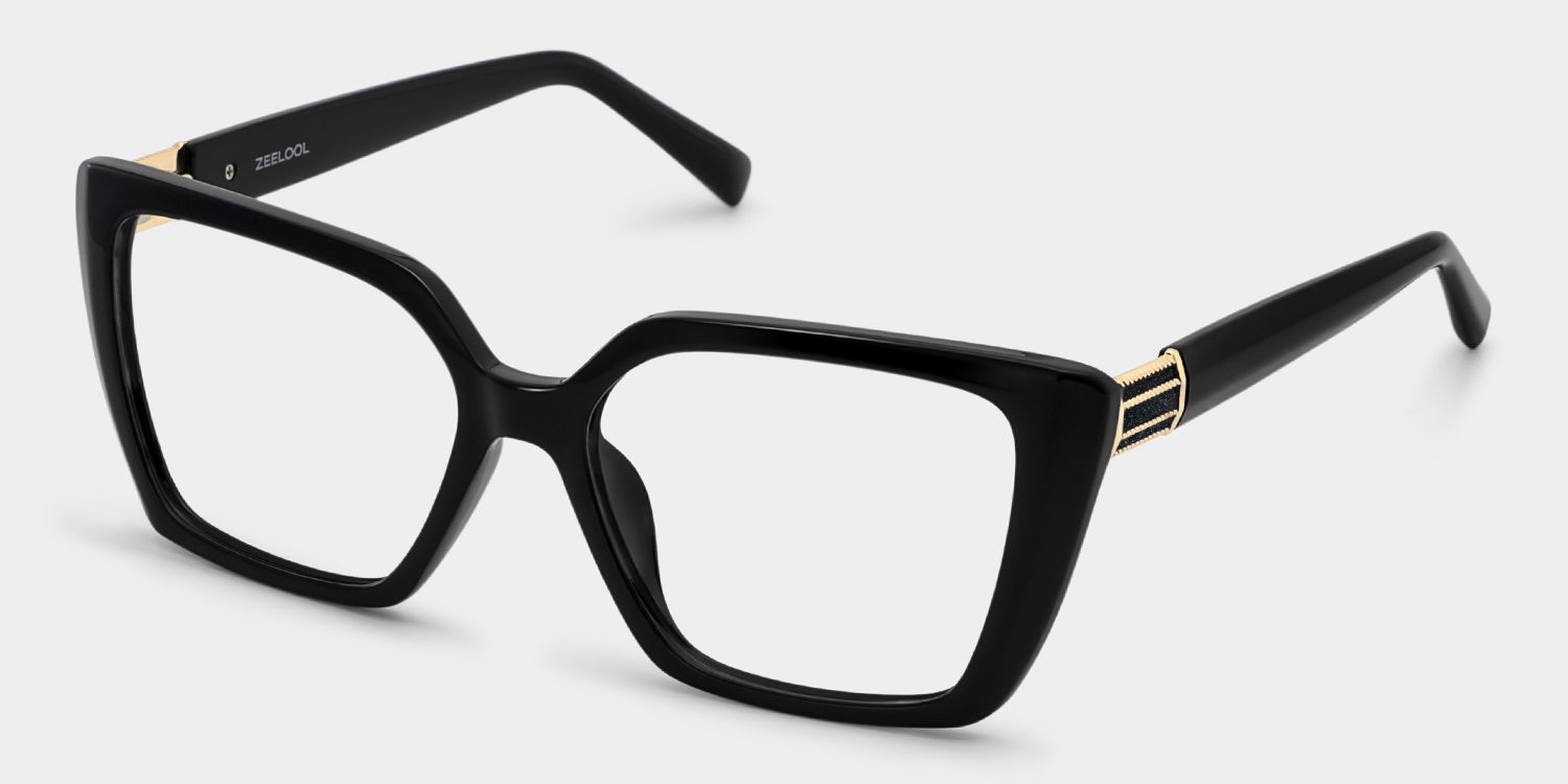 Emery Schwarz Quadratisch Brille3