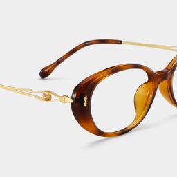 Blaire Tortoise Oval Brille5