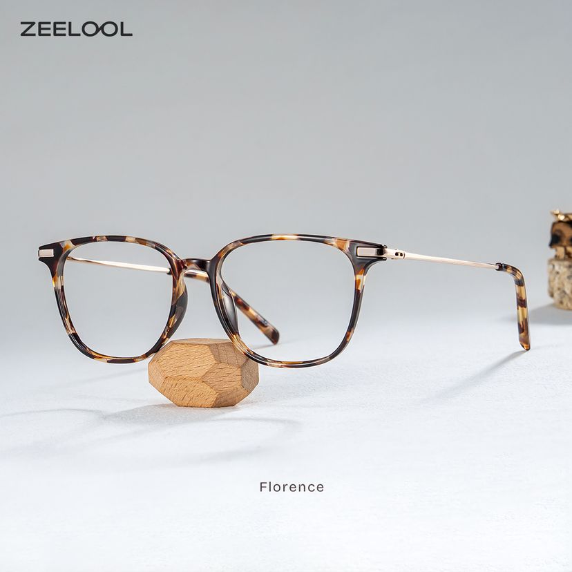 Florence Tortoise Rechteckig Brille