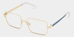 Gavin Gold Rechteckig Brille4