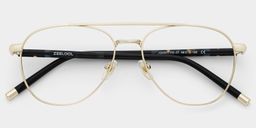 Calvin Gold Pilot Brille3