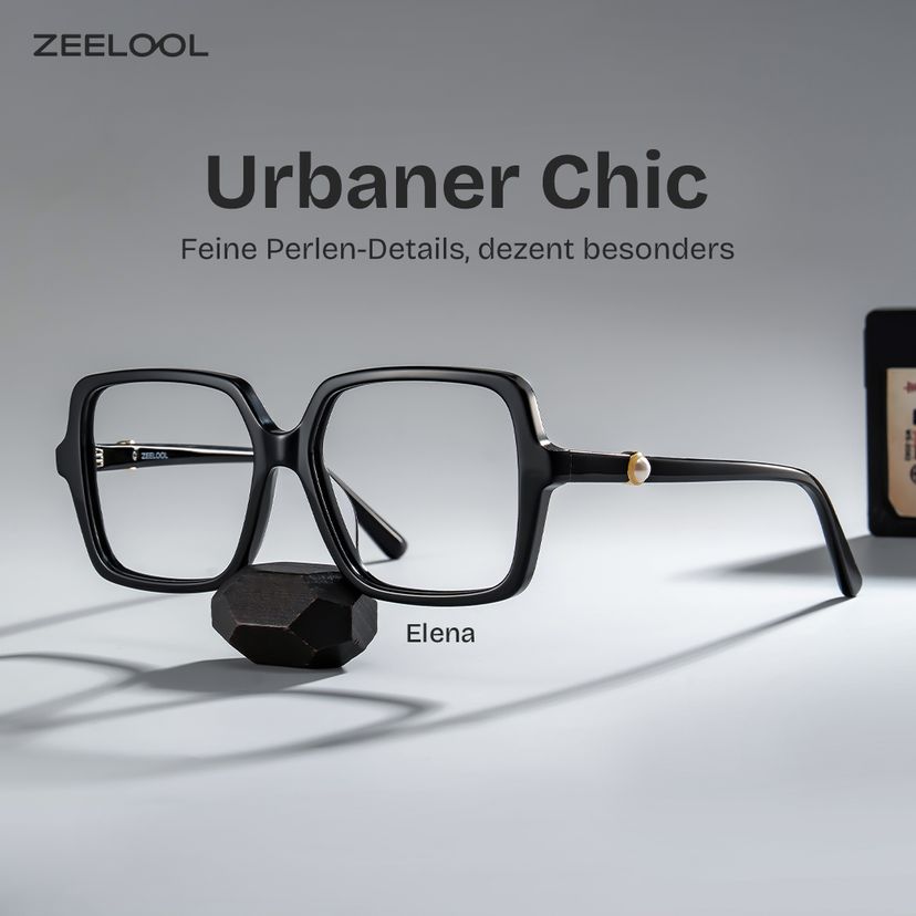 Elena Schwarz Quadratisch Brille