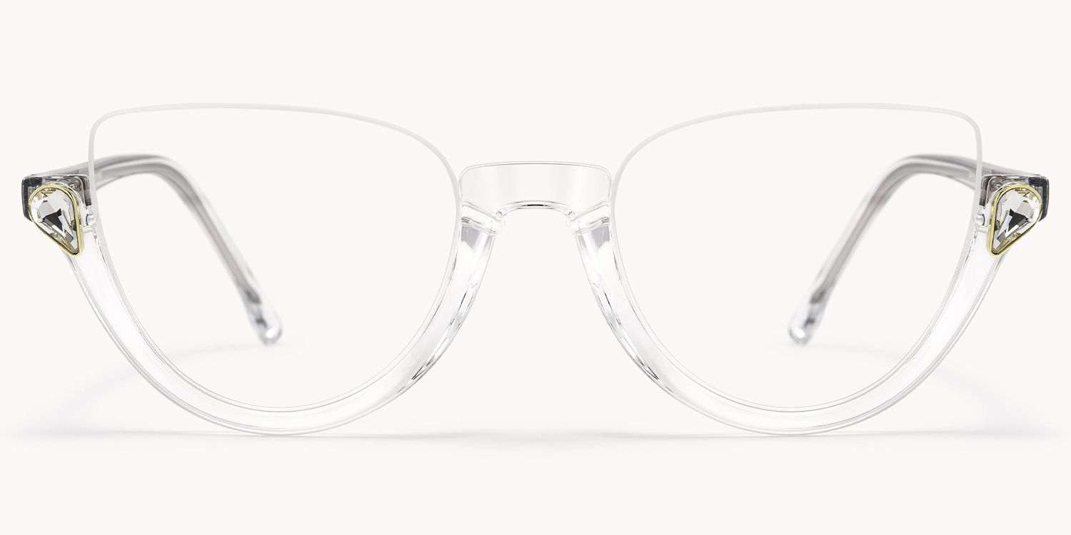 Felicia Klar Cat Eye Brille0
