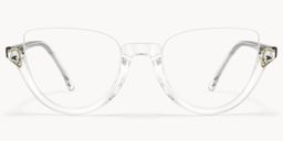 Felicia Klar Cat Eye Brille0