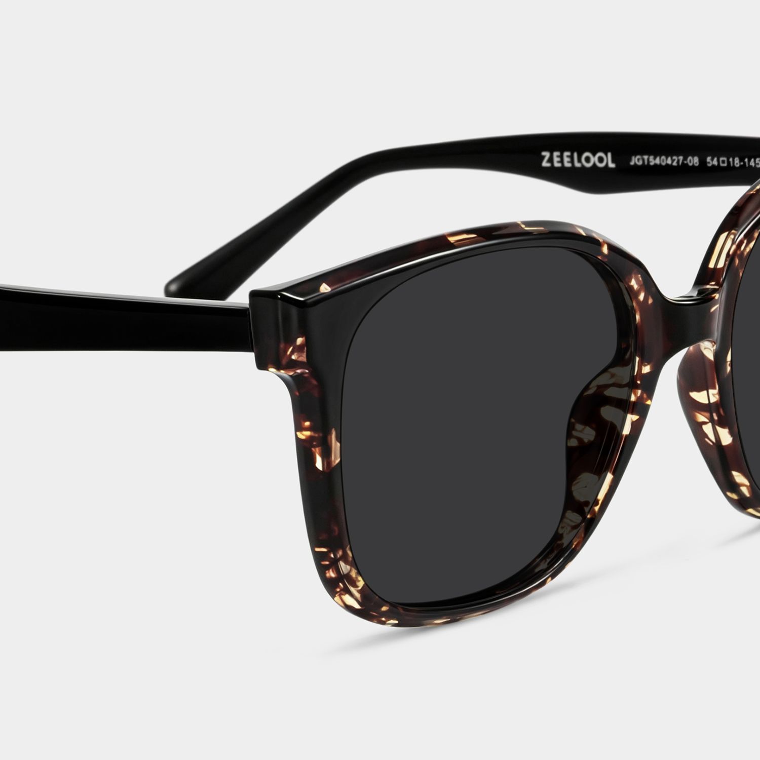 Siner Square Style in Schwarz-Tortoise Sonnenbrille | ZEELOOL4