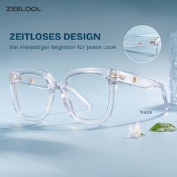 Nada Klar Quadratisch Brille0