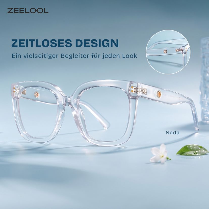 Nada Klar Quadratisch Brille