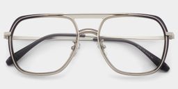 Ella Schwarz-Grau Pilot Brille2