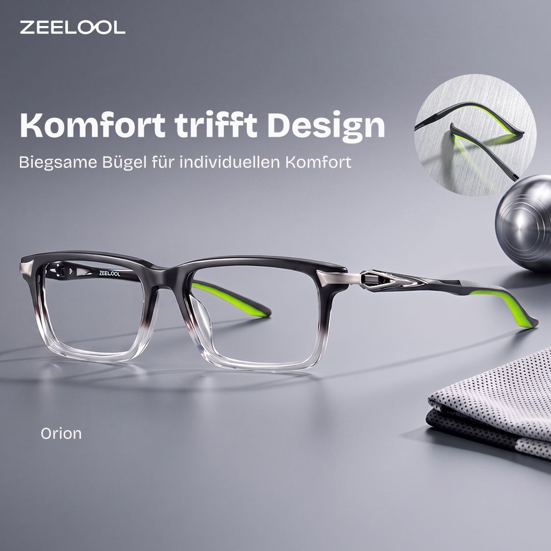 Orion Schwarze Dünnrandbrille für Herren | ZEELOOL0