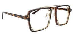 Nellie Tortoise-Gold Pilot Brille2