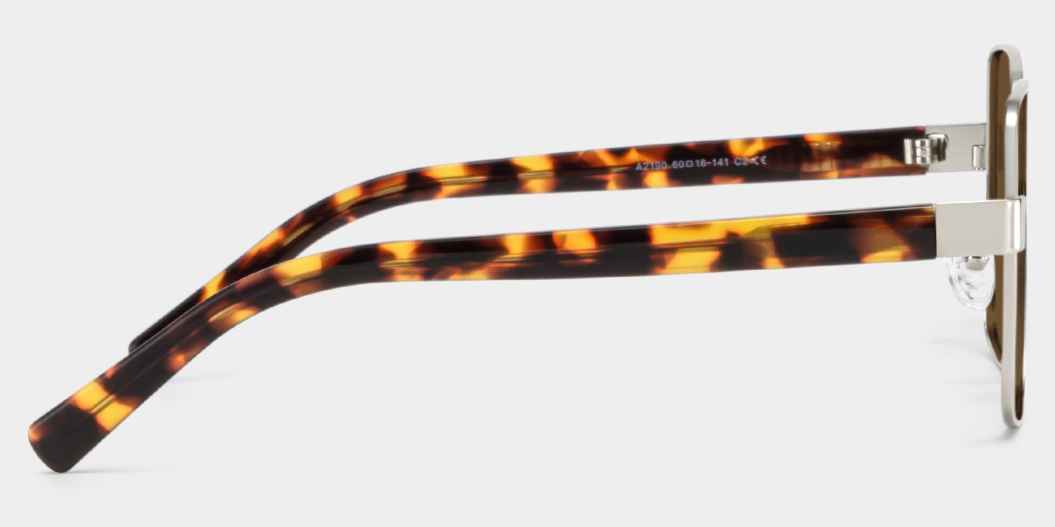 Vita Braun Quadratisch Sonnenbrille3