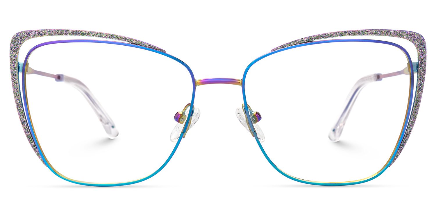Lorenzen Bunt Cateye Brille0