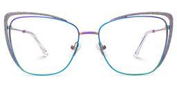 Lorenzen Bunt Cateye Brille0