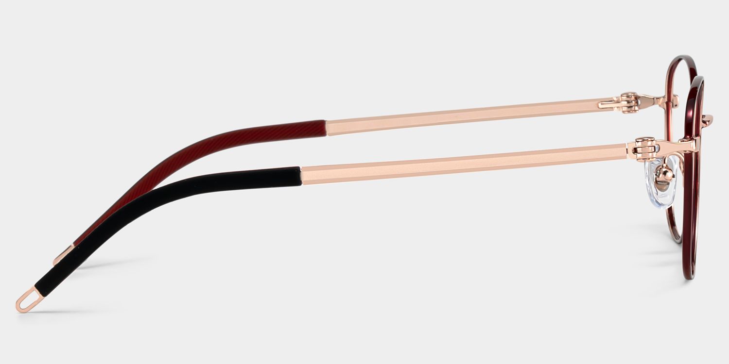 Tianna Rot Rechteckig Brille5