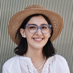 Stella Blau Schmetterling Brille8