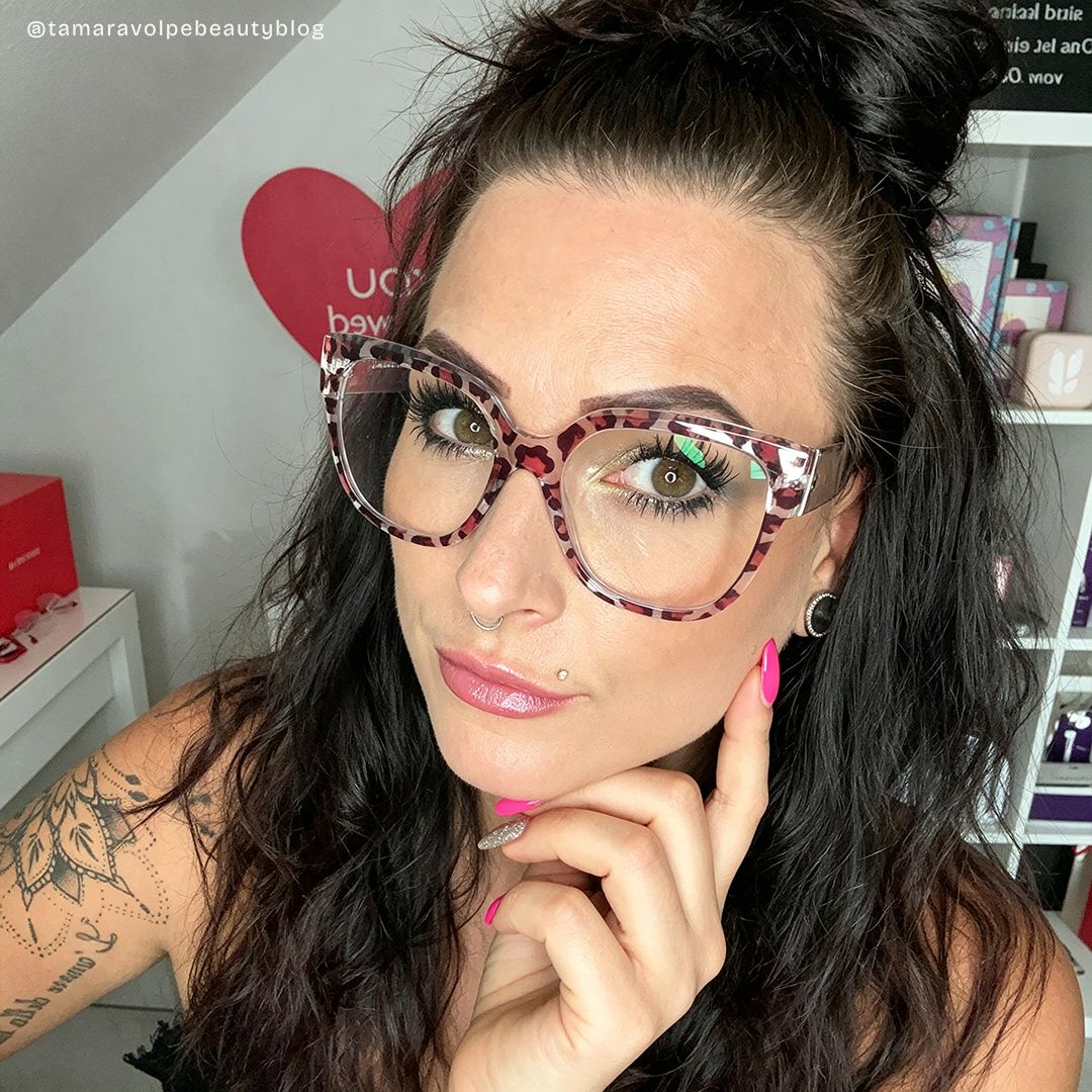 Trisha Lila-Rosa Quadratisch Kunststoff Brille8