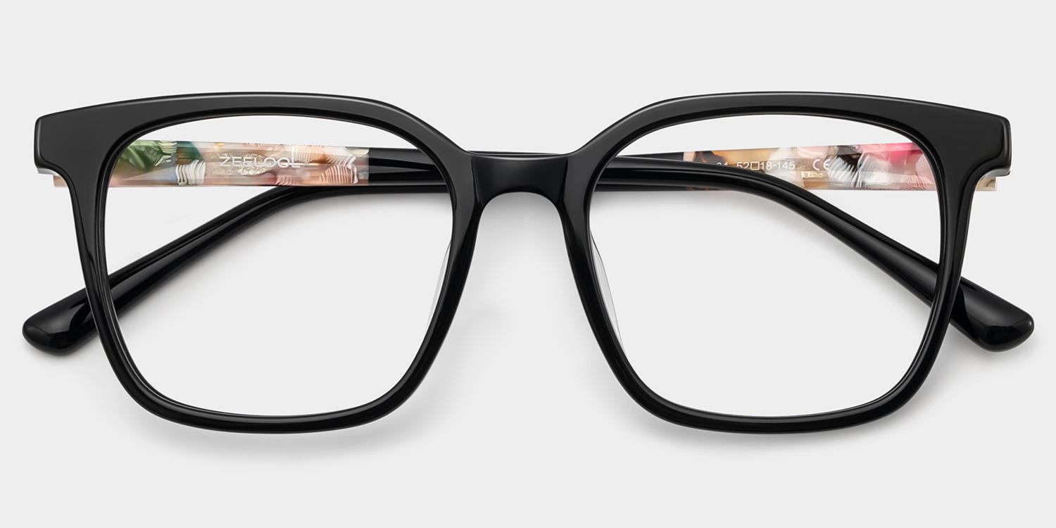 Freya Schwarz Quadratisch Brille3