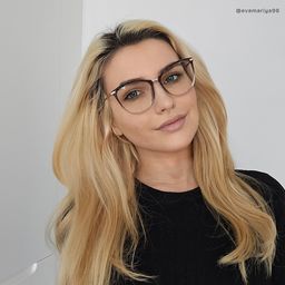 Vaughan Dunkellila Cateye Brille7