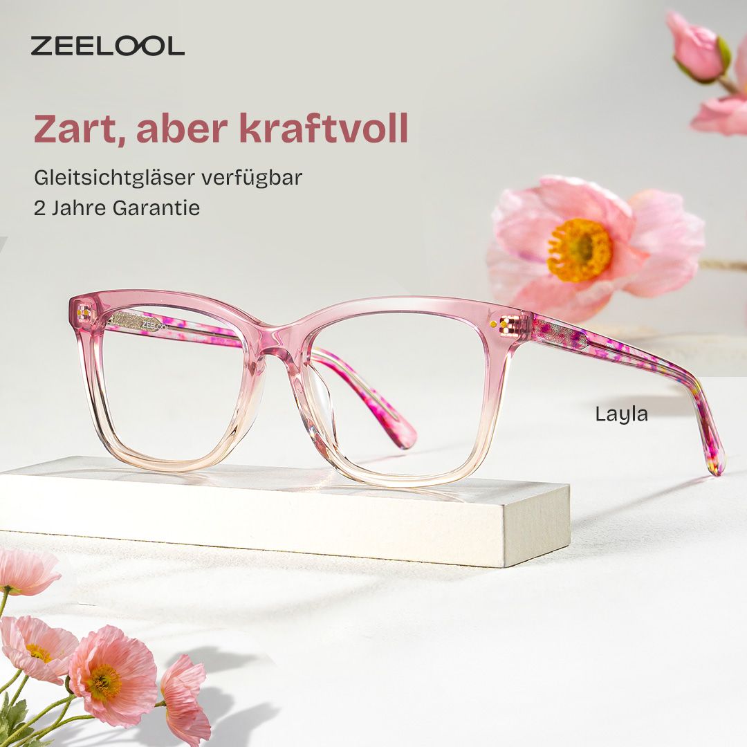 Layla Rosa Quadratisch Brille0