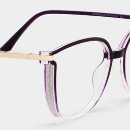 Walden Dunkellila Cateye Brille5