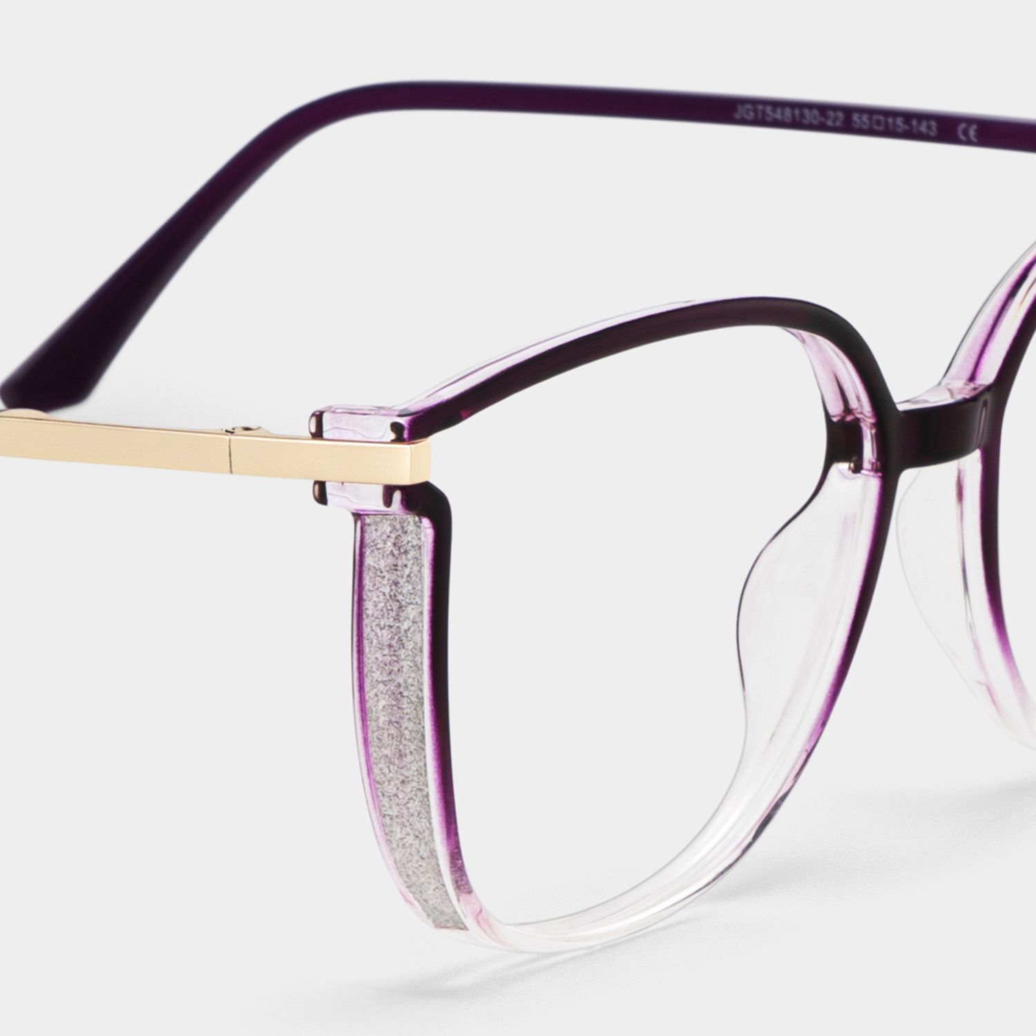 Walden Dunkellila Cateye Brille5