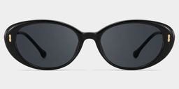 Blaire Schwarz Oval Brille0