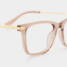 Selena Beige Rechteckig Brille4