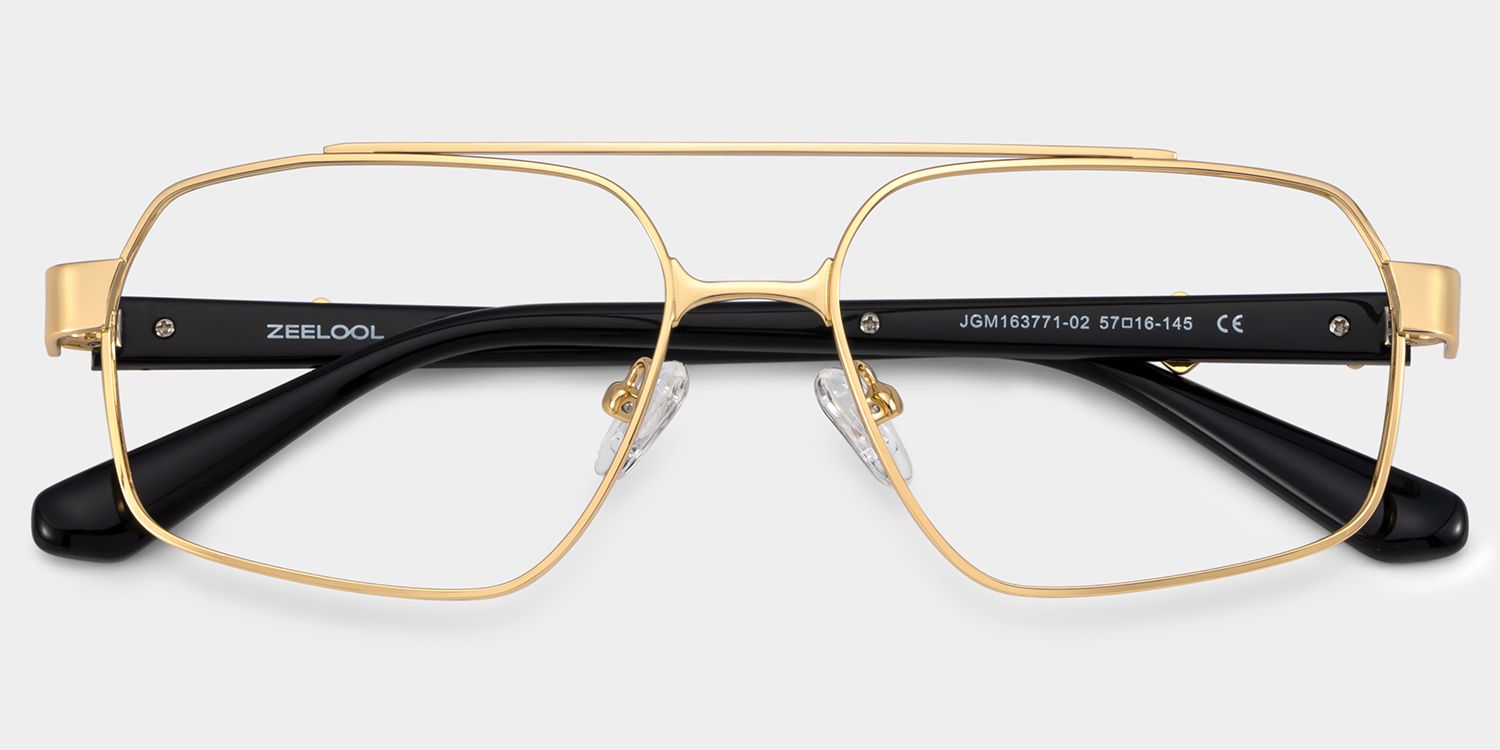 Sterling Gold Pilot Brille3
