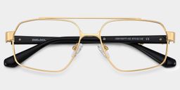 Sterling Gold Pilot Brille3