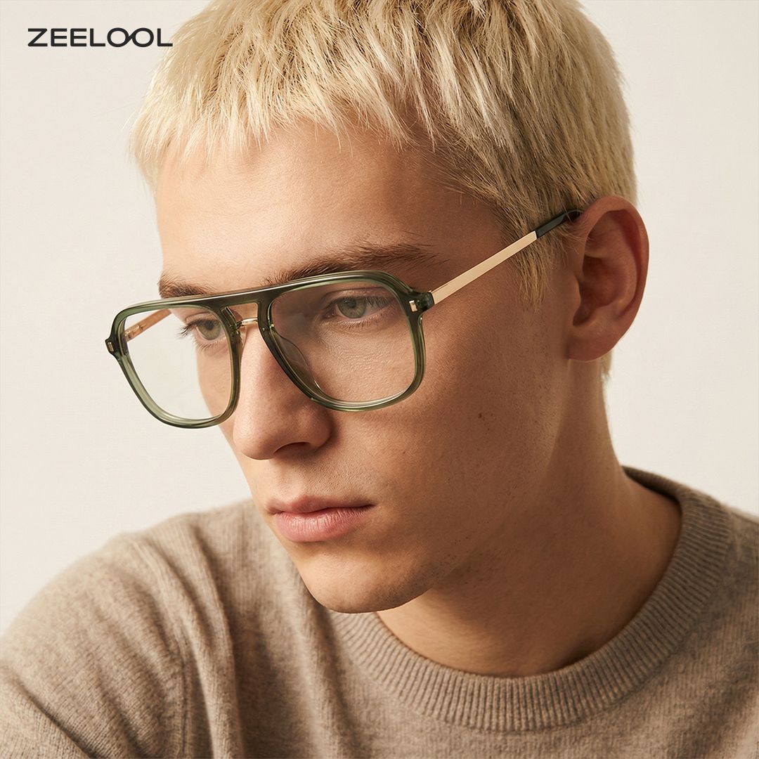 Berkeley Grün Pilot TR90 Brille8