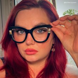 Pearl Schwarz Cateye Brille7