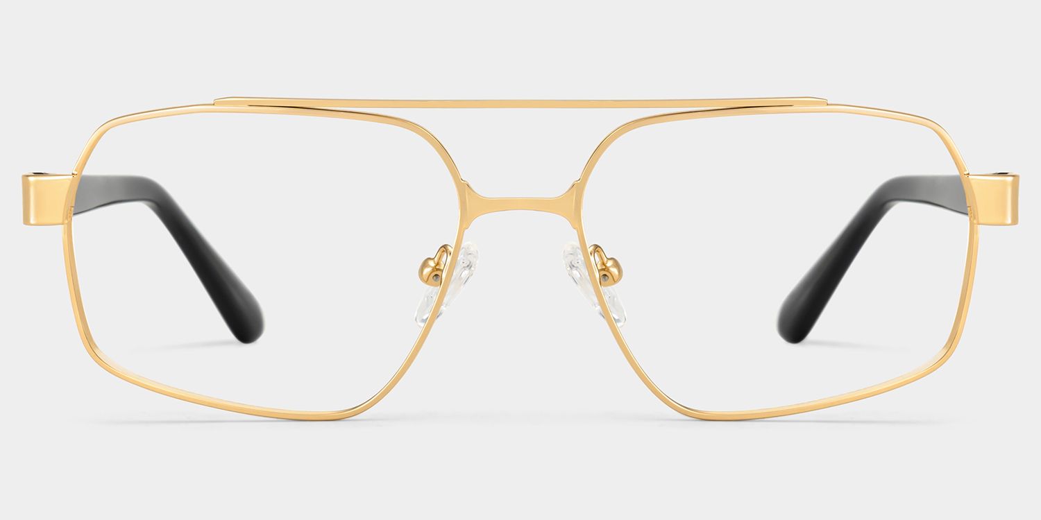 Sterling Gold Pilot Brille2
