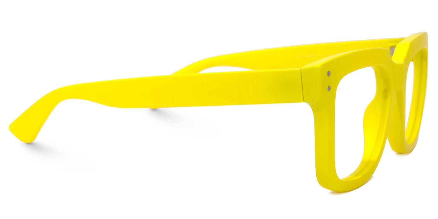 Liizbeett Gelb Quadratisch Brille4