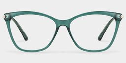Emma Grün Quadratisch Brille2