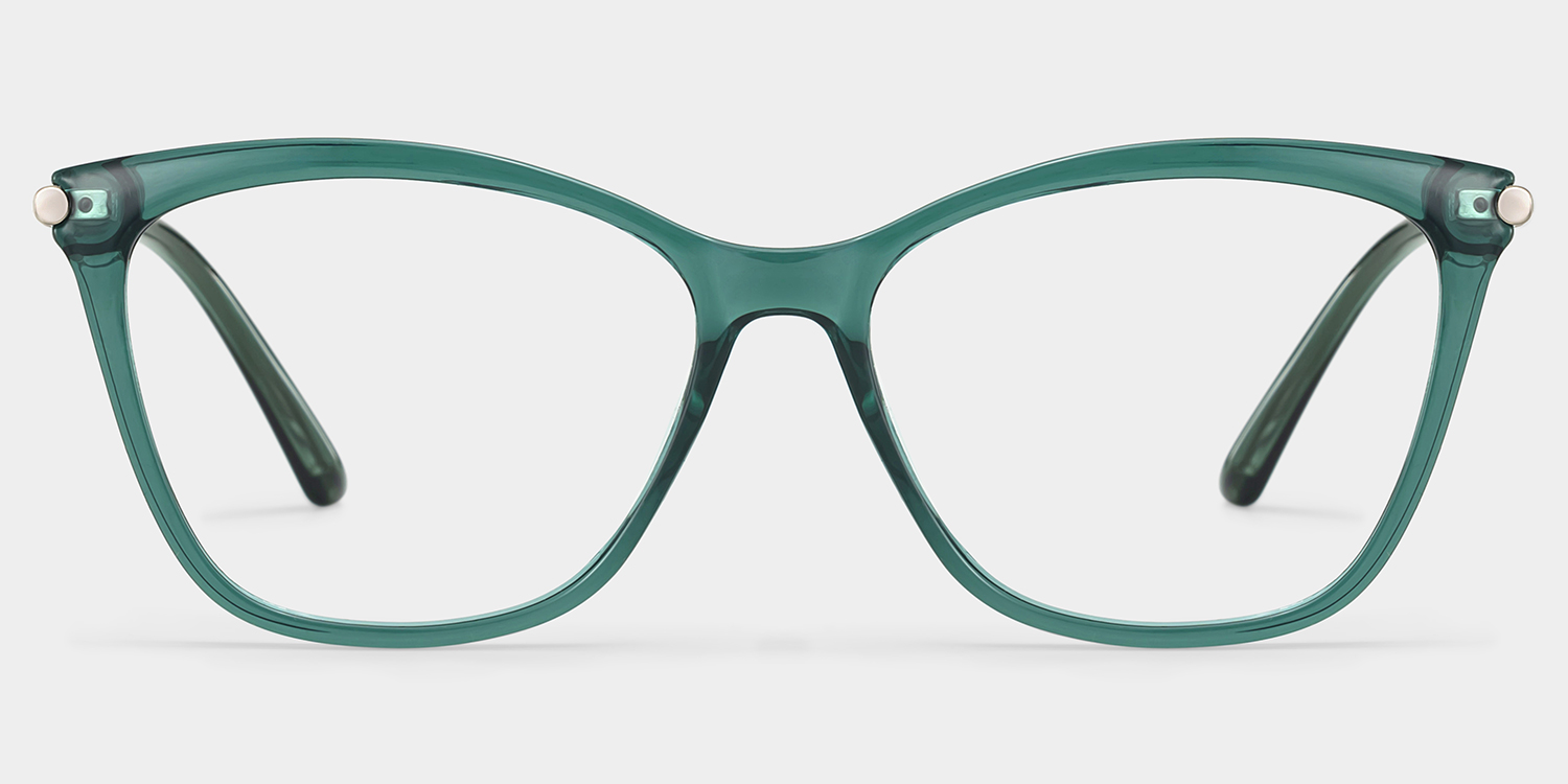 Emma Grün Quadratisch Brille