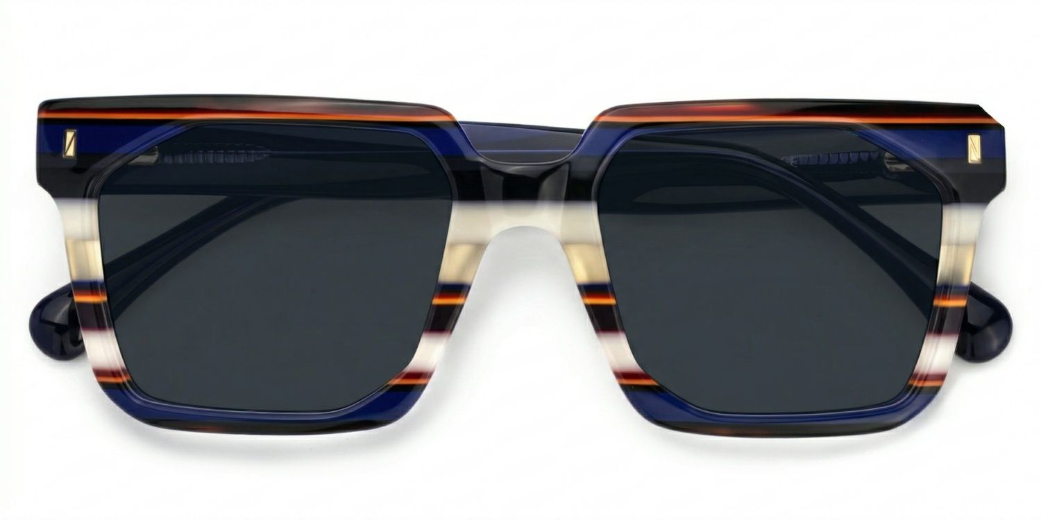 Laguer Blau Rechteckig Brille1