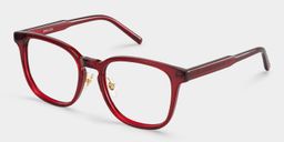 Hailey Rot Quadratisch Brille5
